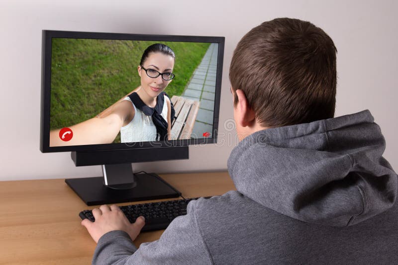 1,522 Woman Video Chatting Man Stock Photos pic