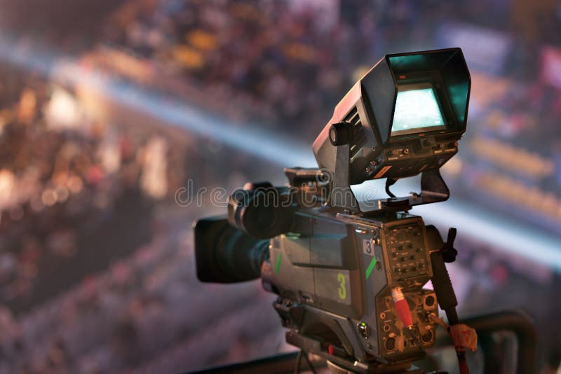 Video camera in TV concert
