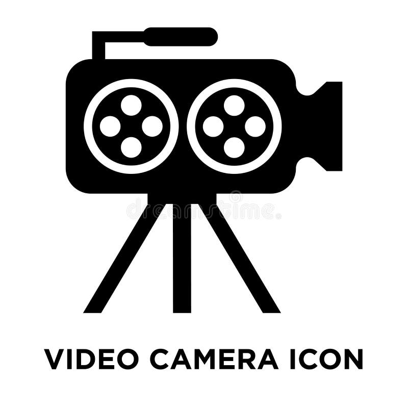 Video Camera Icon Vector Isolated on White Background, Logo Concept of