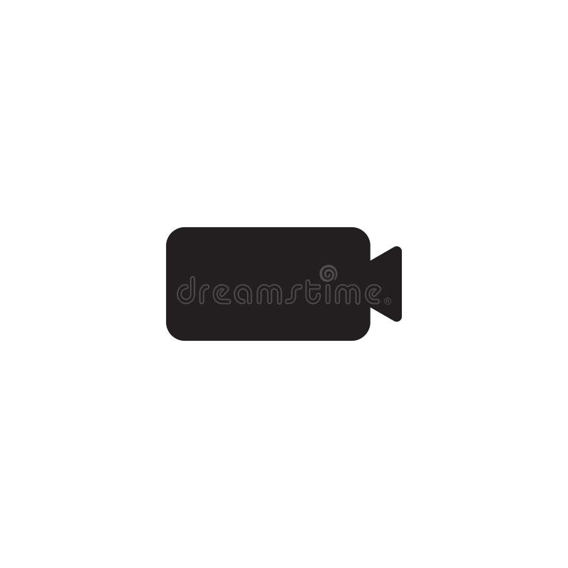 Video camera icon on white bckground . Vector illustration
