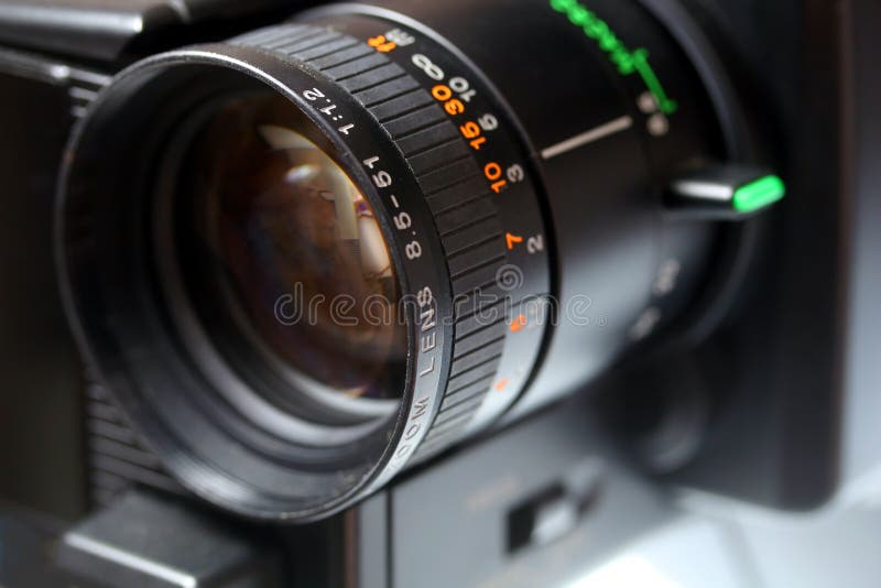 Video camera lens stock photography Video camera lens stock photography
