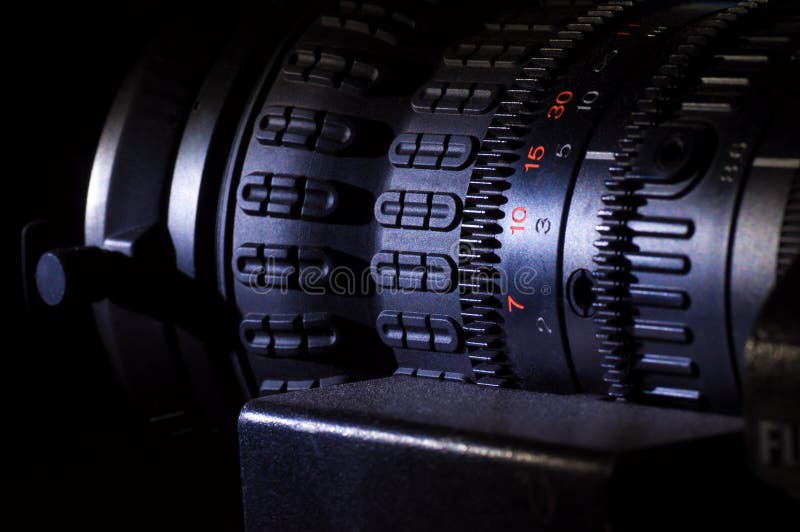 Video camera lens stock image. Image of focus, shutter 26750227
