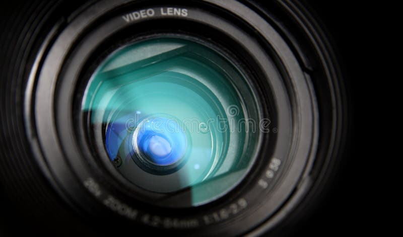 Video camera lens close-up royalty free stock photo Video camera lens close-up royalty free stock photo