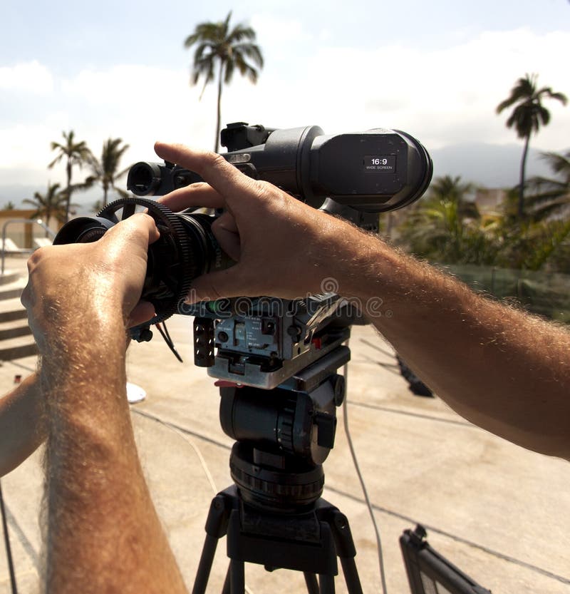 Video Camera Lens Recording Show in TV Stock Image Image of