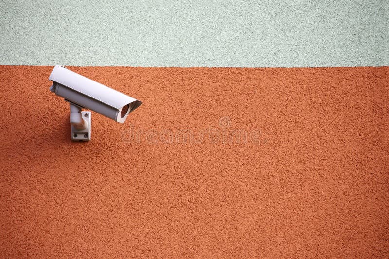 Video camera security system royalty free stock image