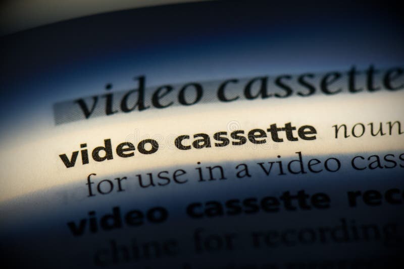 Video cassette stock photo. Image of focus, etymology 161576710
