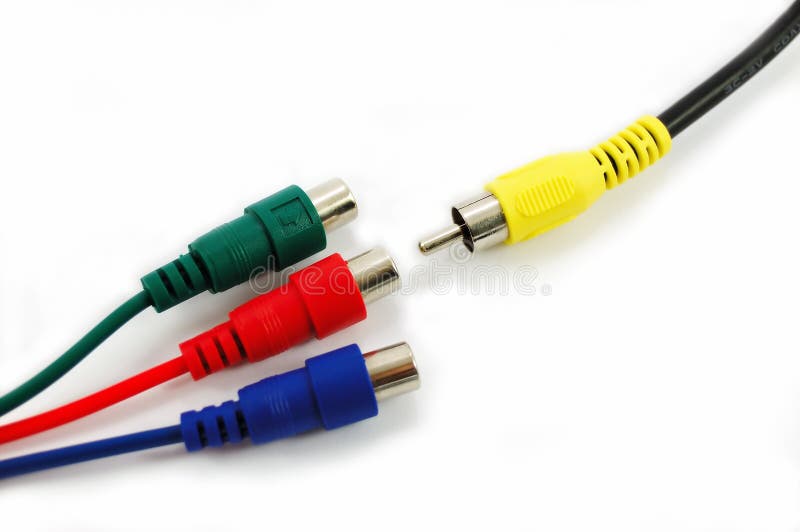 Video connectors closeup