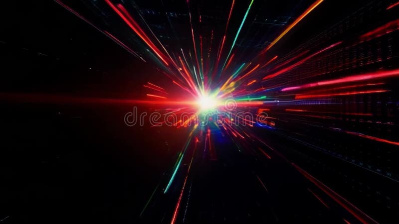 Video de visualización de transferencia de Internet de alta velocidad ilustración del vector