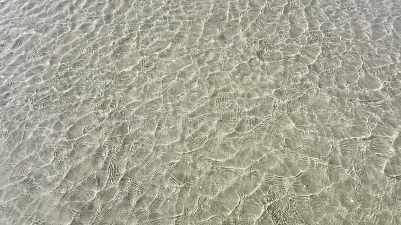 Video documentation of ripples in shallow water stock footage