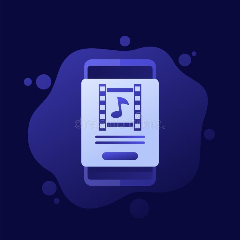 Video editor app in smart phone, vector design royalty free illustration