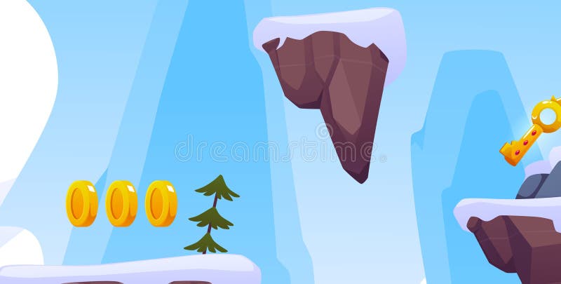 Video game level vector illustration royalty free illustration