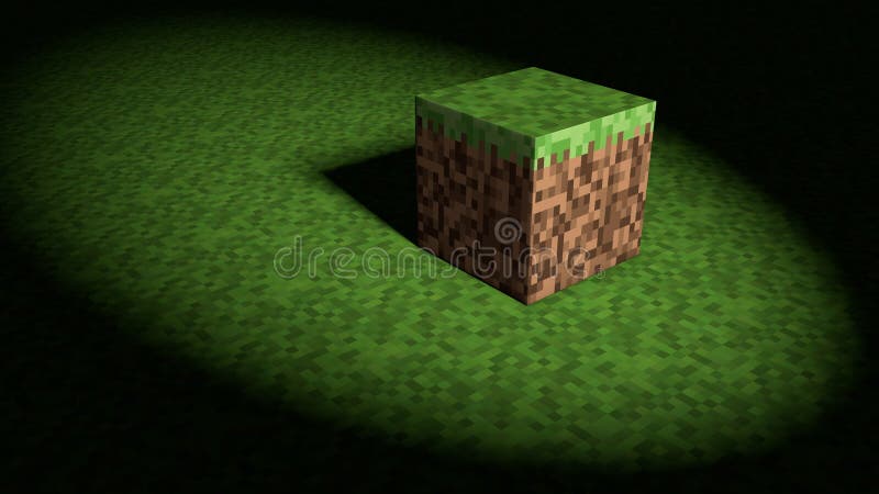 3D Abstract Cubes. Video Game Geometric Mosaic Waves Pattern. Construction  of Hills Landscape Using Brown and Green Grass Block Stock Photo - Image of  landscape, graphic: 215987034