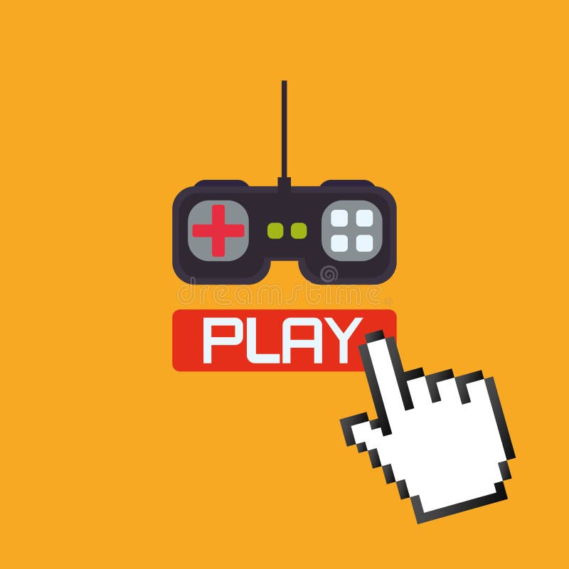 Video games design stock illustration