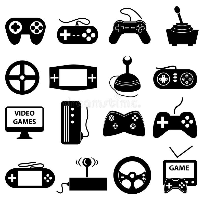 video games Royalty Free Vector Clip Art illustration -vc008803