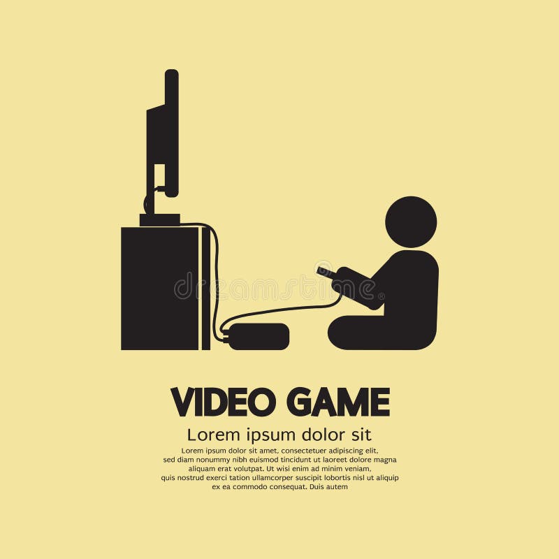 Video Games Player Graphic Symbol royalty free illustration Video Games Player Graphic Symbol royalty free illustration