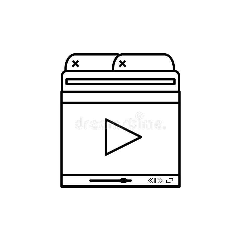 Video Media Player Template Stock Illustration Illustration of video Video Media Player Template Stock Illustration Illustration of video