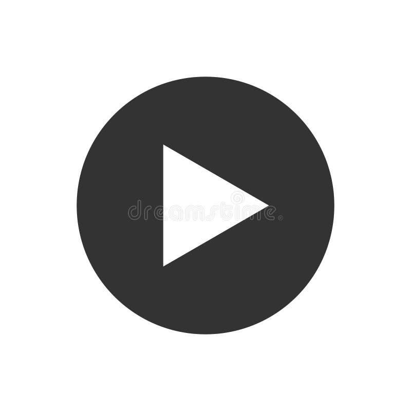 Video play button icon vector for graphic design, logo, web site, social media, mobile app, ui illustration vector illustration