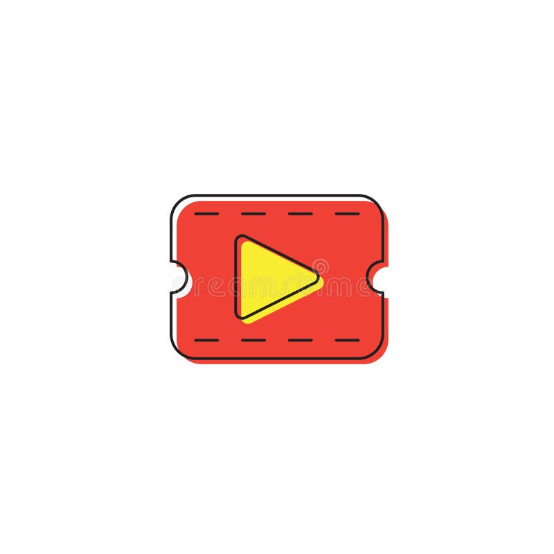 Video play list vector icon symbol favorite isolated on white background vector illustration