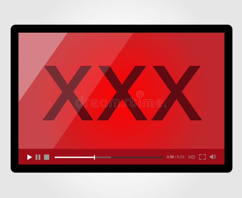 800px x 655px - Video Player for Web, XXX Adult Stock Vector - Illustration of media,  communication: 31143417
