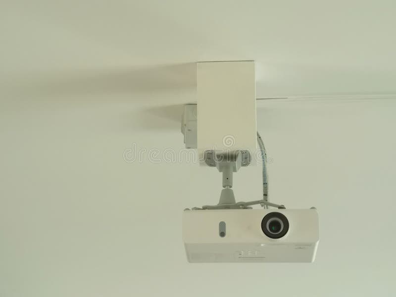 Video Projector Attached To the Ceiling Stock Photo Image of ceiling