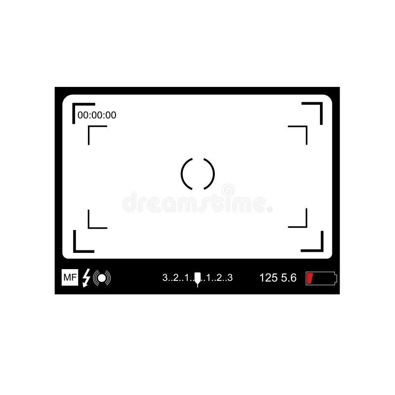 Transparent Background Recording Screen Stock Illustrations 257
