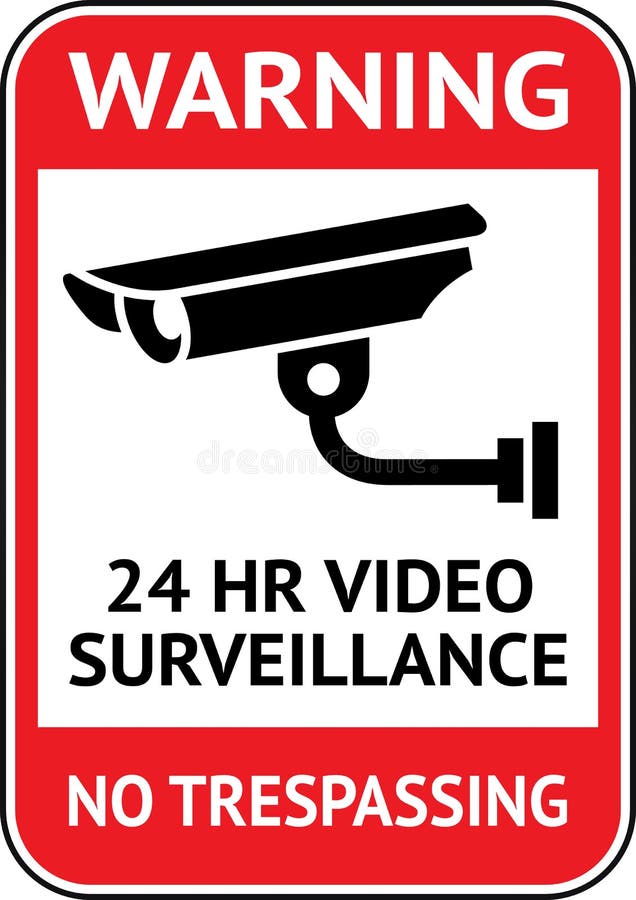 Warning Security Cameras In Use Home Video Surveillance Label sticker Sign 30 