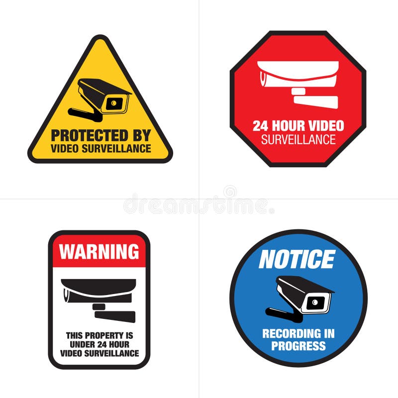 Video Surveillance Signs Stock Illustrations 432 Video Surveillance Signs Stock Illustrations Vectors Clipart Dreamstime