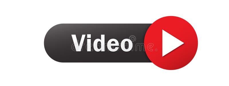 VIDEO web button with play icon stock illustration