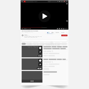 Famous Video Player YouTube Logo On Screen Social Media And Video 