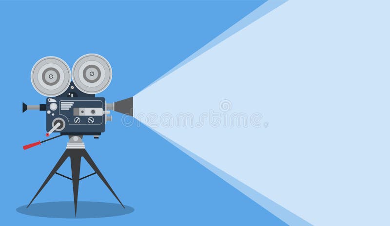 Videocamera del retro cinema illustrazione di stock Videocamera del retro cinema illustrazione di stock