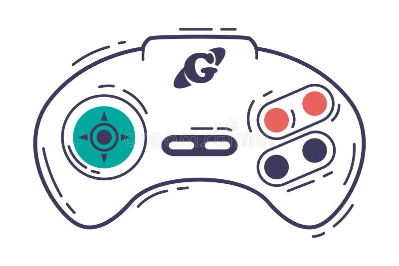 Os Jogos De Vídeo Jogam Desenhos Animados Do Console Ilustração do Vetor -  Ilustração de controladores, lifestyle: 153491620