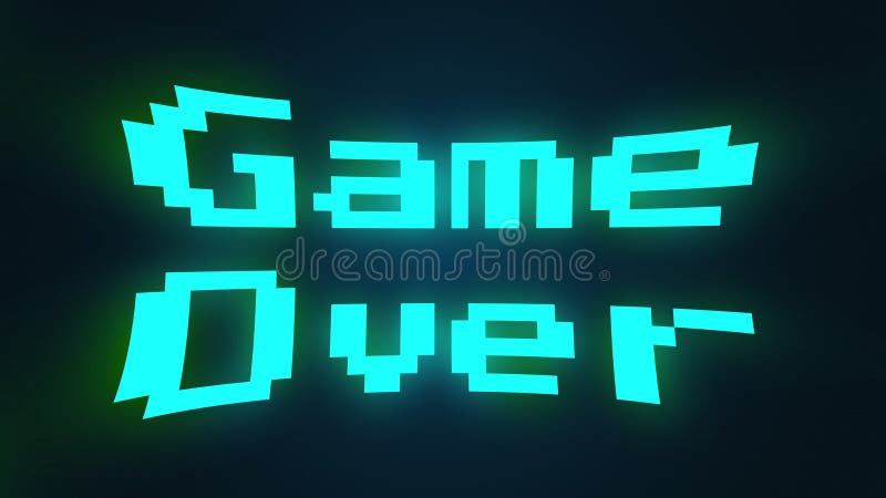 A Game Ending Screen Saying Game Over Stock Illustration Illustration Of Graphic Play