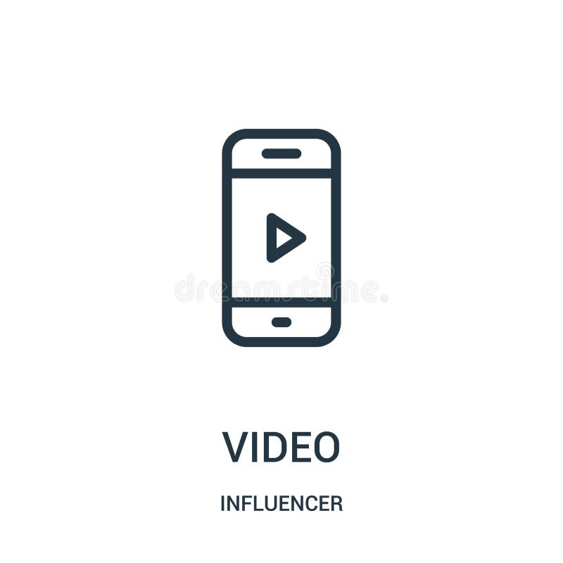 Videoikonenvektor von influencer Sammlung Dünne Linie Videoentwurfsikonen-Vektorillustration lizenzfreie abbildung Videoikonenvektor von influencer Sammlung Dünne Linie Videoentwurfsikonen-Vektorillustration lizenzfreie abbildung