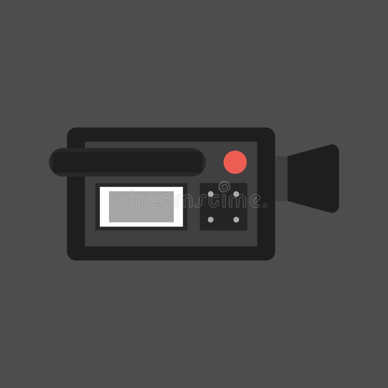 Videokamerasymbol på en grå bakgrund En av uppsättningrengöringsduksymbolerna också vektor för coreldrawillustration royaltyfri illustrationer Videokamerasymbol på en grå bakgrund En av uppsättningrengöringsduksymbolerna också vektor för coreldrawillustration royaltyfri illustrationer