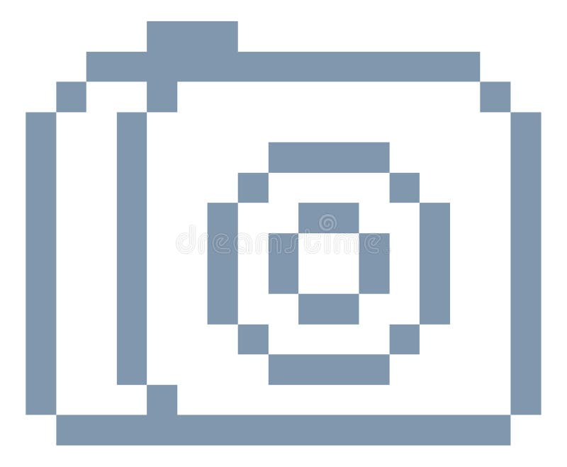 Videospel Art Icon för bit för kamerafotoPIXEL 8 stock illustrationer Videospel Art Icon för bit för kamerafotoPIXEL 8 stock illustrationer