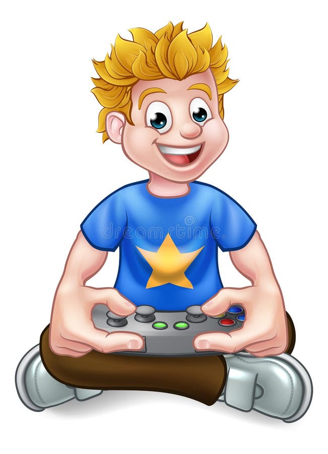 Videospiel Gamer stock abbildung Videospiel Gamer stock abbildung