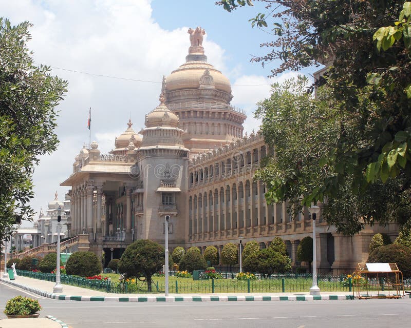 Vidhana Soudha - travel destination of bangalore stock photography Vidhana Soudha - travel destination of bangalore stock photography