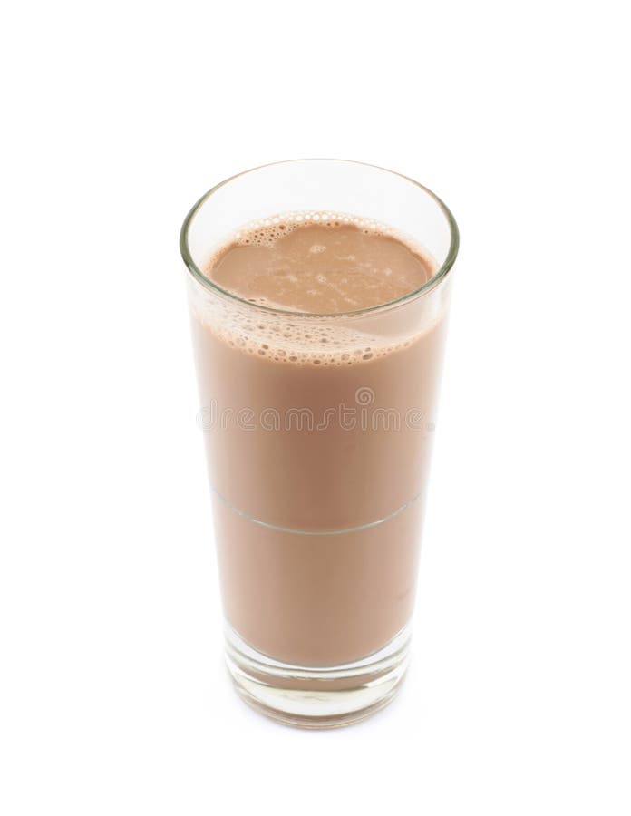 Vidrio alto de chocolate caliente aislado fotografía de archivo libre de regalías Vidrio alto de chocolate caliente aislado fotografía de archivo libre de regalías