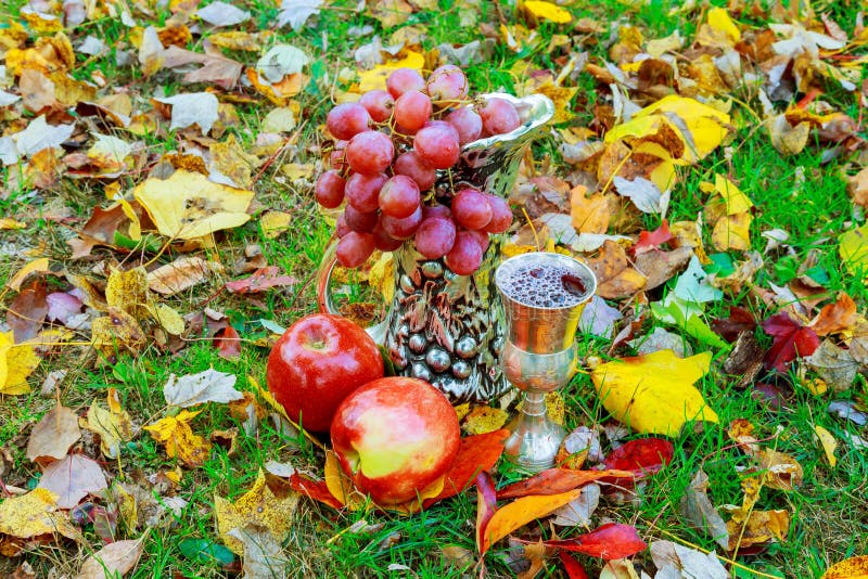 vidrio de las uvas de vino de días de fiesta judíos imagenes de archivo vidrio de las uvas de vino de días de fiesta judíos imagenes de archivo