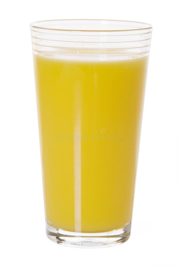 Vidrio de zumo de naranja aislado fotografía de archivo libre de regalías Vidrio de zumo de naranja aislado fotografía de archivo libre de regalías