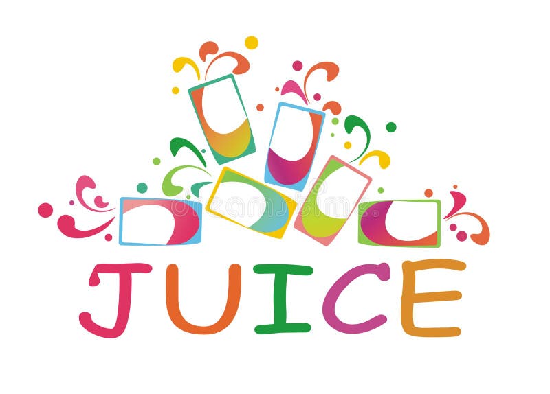 Vidrios con el jugo 2 libre illustration Vidrios con el jugo 2 libre illustration
