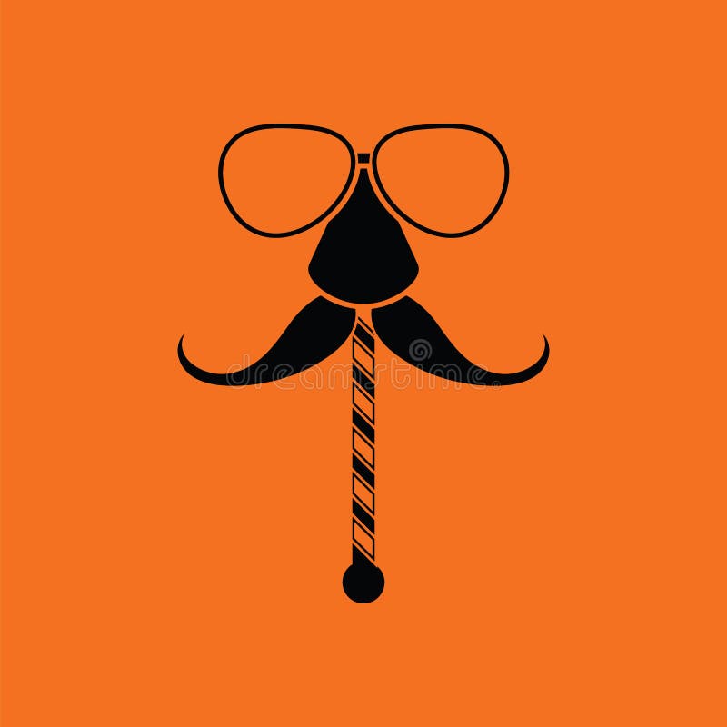 vidrios e icono del bigote libre illustration vidrios e icono del bigote libre illustration
