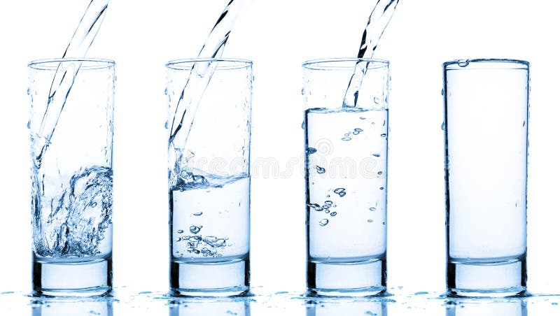 Vidro de água foto de stock Vidro de água foto de stock