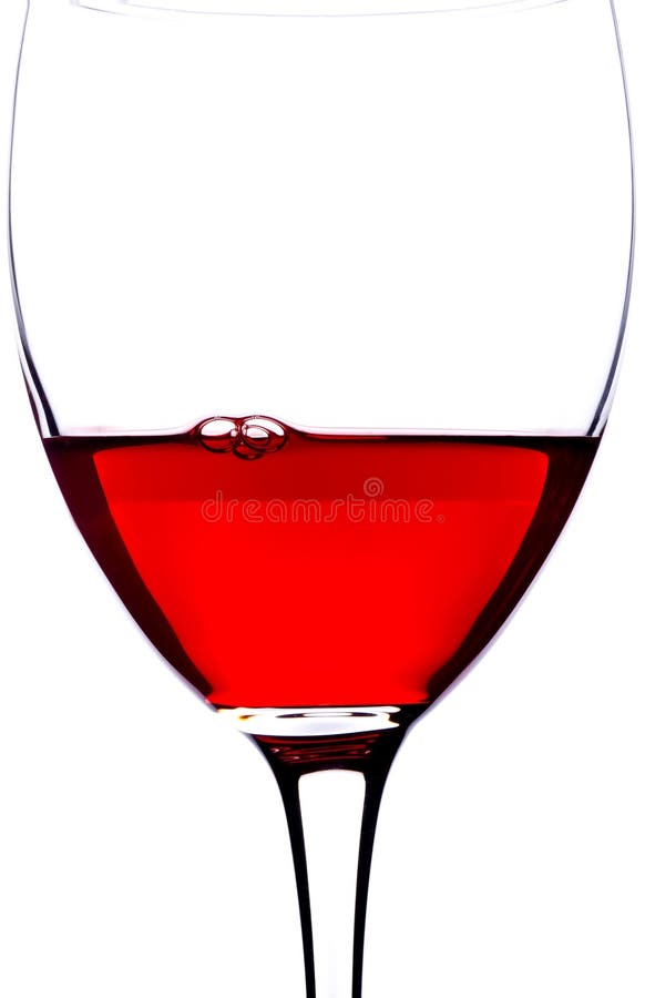 Copo de vinho tinto em close-up foto de stock royalty free