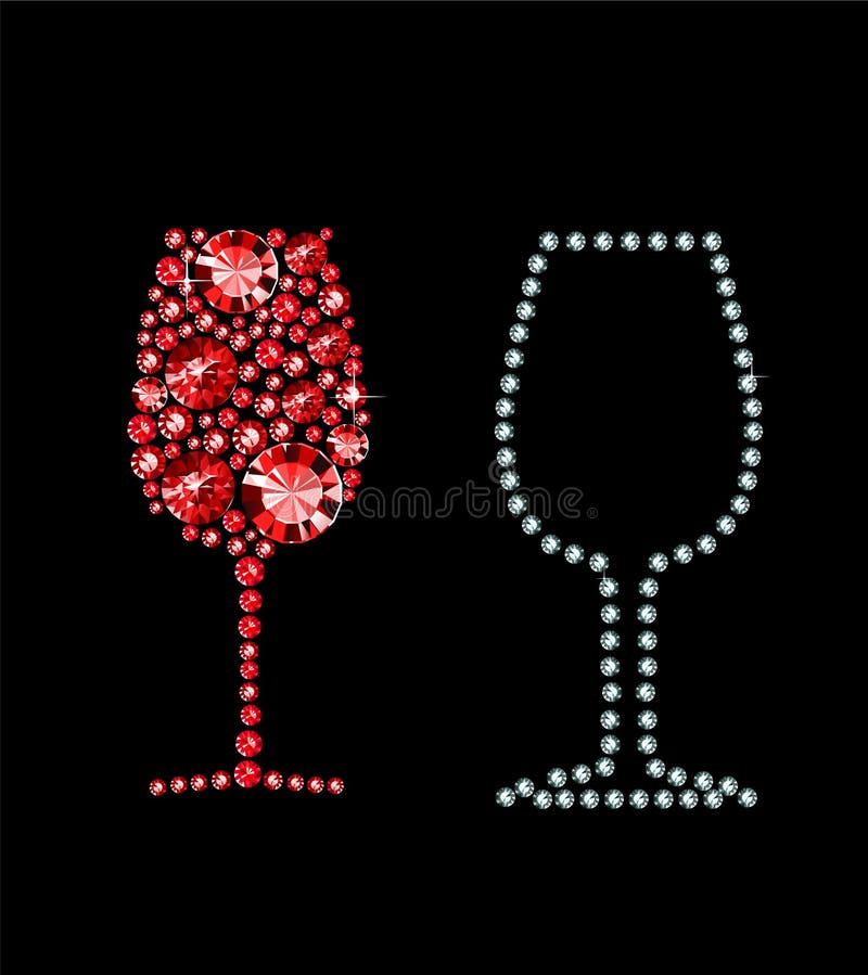 Vidro do vinho tinto ilustração royalty free Vidro do vinho tinto ilustração royalty free