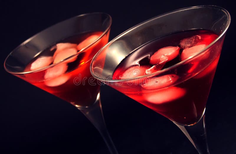 Vidros de Martini foto de stock Vidros de Martini foto de stock
