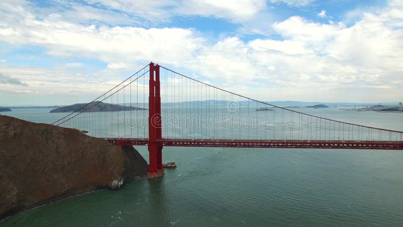 Vidéo d'antenne de golden gate bridge