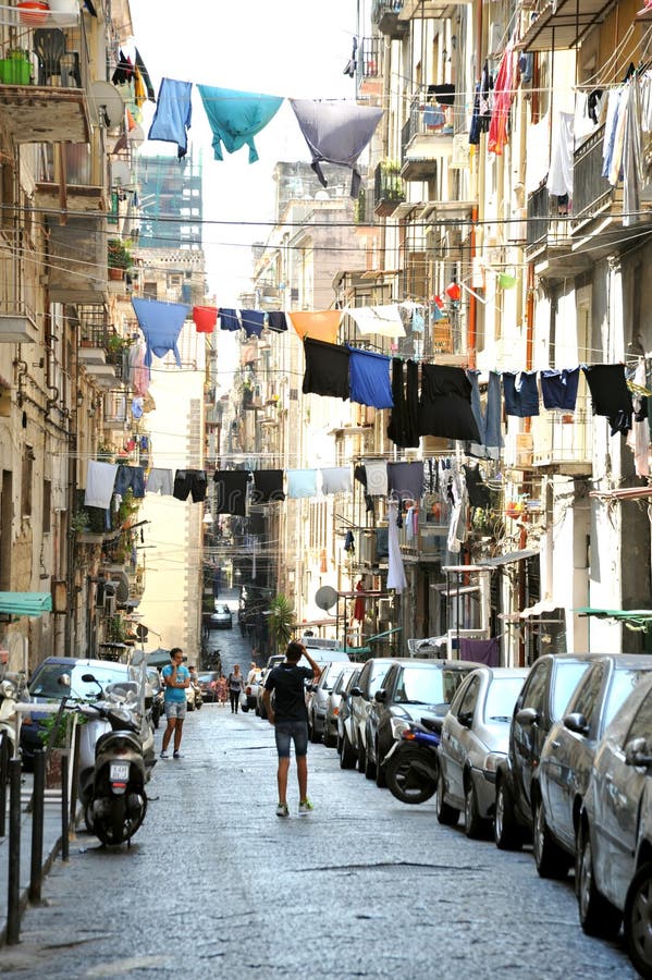 Vie tipiche a Napoli, Italia