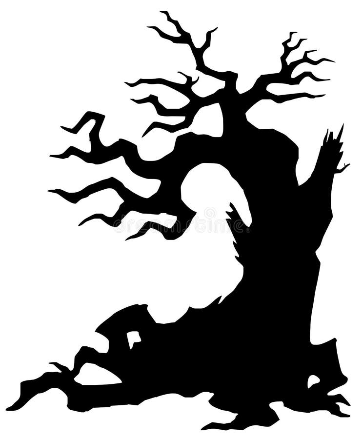 Vieil arbre mauvais illustration libre de droits Vieil arbre mauvais illustration libre de droits