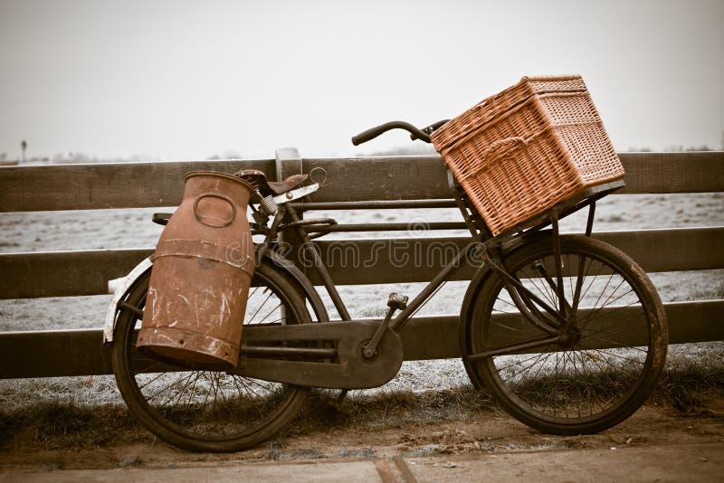 une bicyclette avec panier